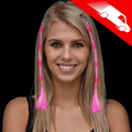 LED Braided Hair Extensions Pink